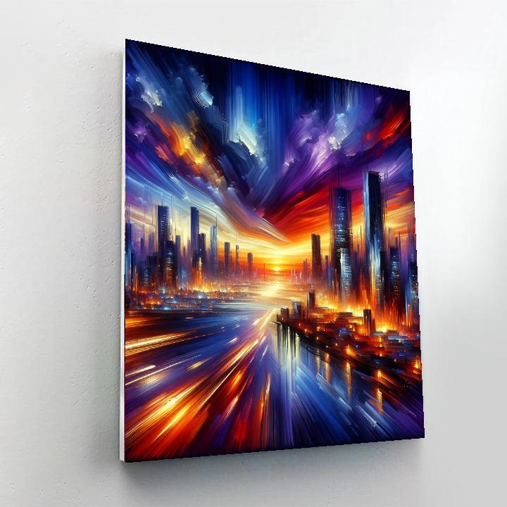 Artistic Cityscape Paint By Numbers