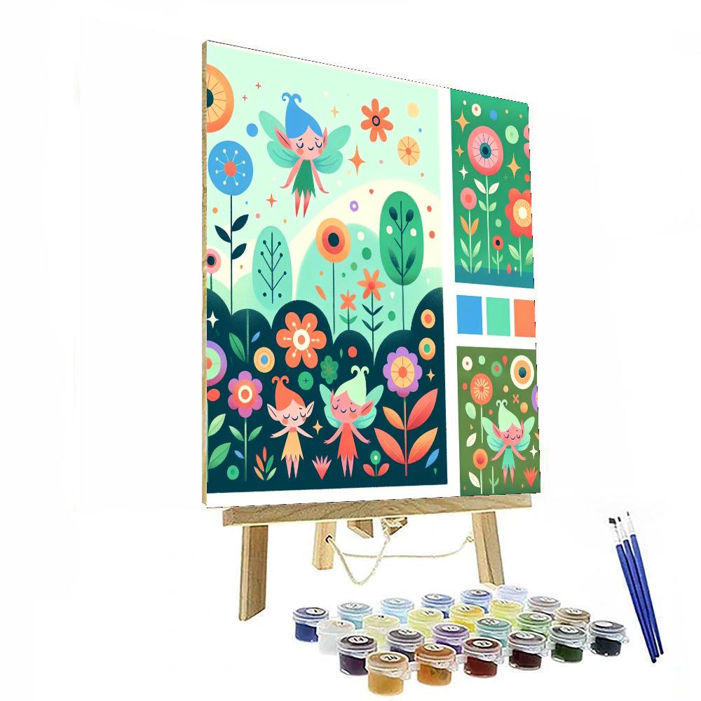 Garden Pixie Gathering Paint By Color