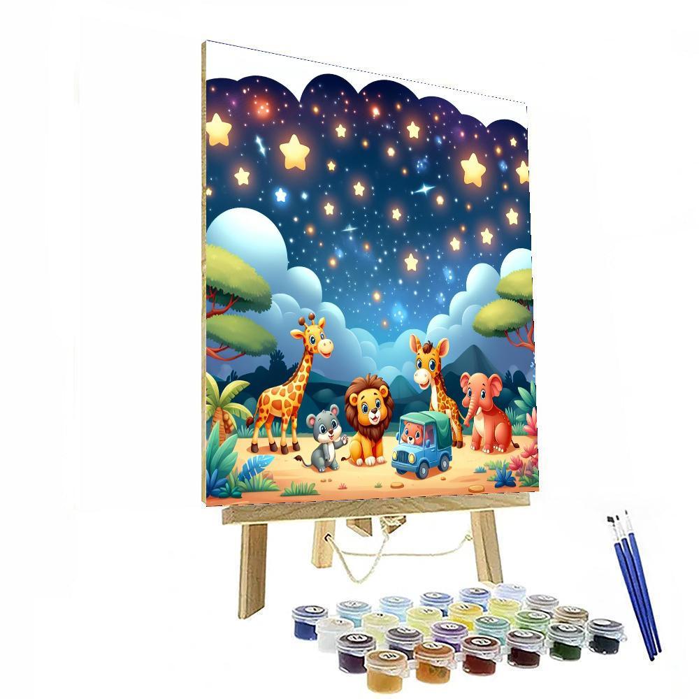 Star-gazing Safari Paint By Numbers