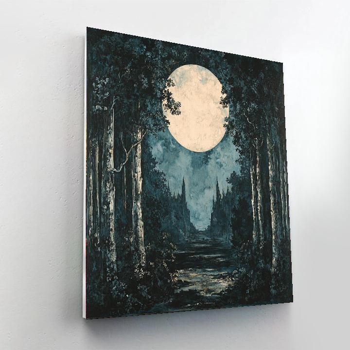 Henry Fuseli Inspired Gothic Fantasy Landscape  Paint By Numbers