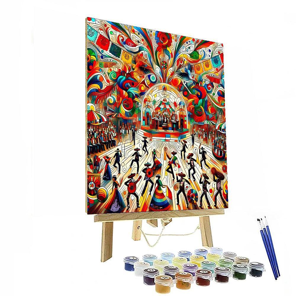 Lively Mexican Fiesta Celebration Paint By Numbers Kits