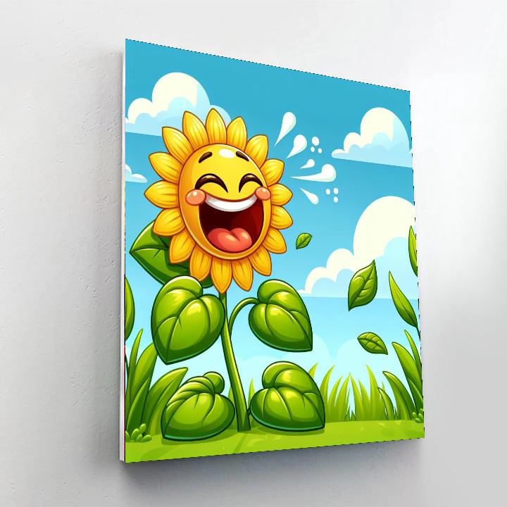Giggling Sunflower Numbered Painting Kits