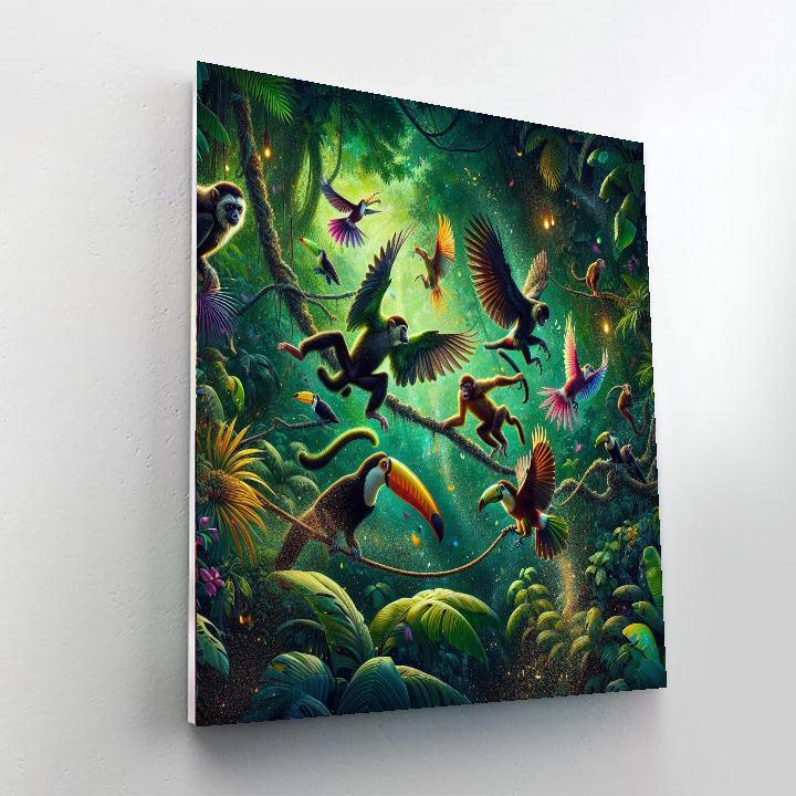 Whimsical Rainforest Haven Painting By Numbers Kit
