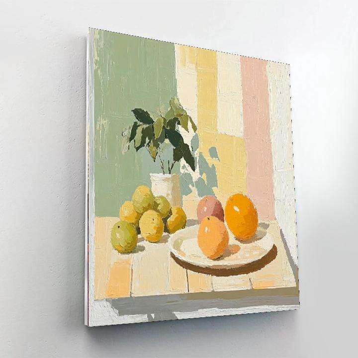 Morandi Inspired Joyful Fruits Still Life  Paint By Number
