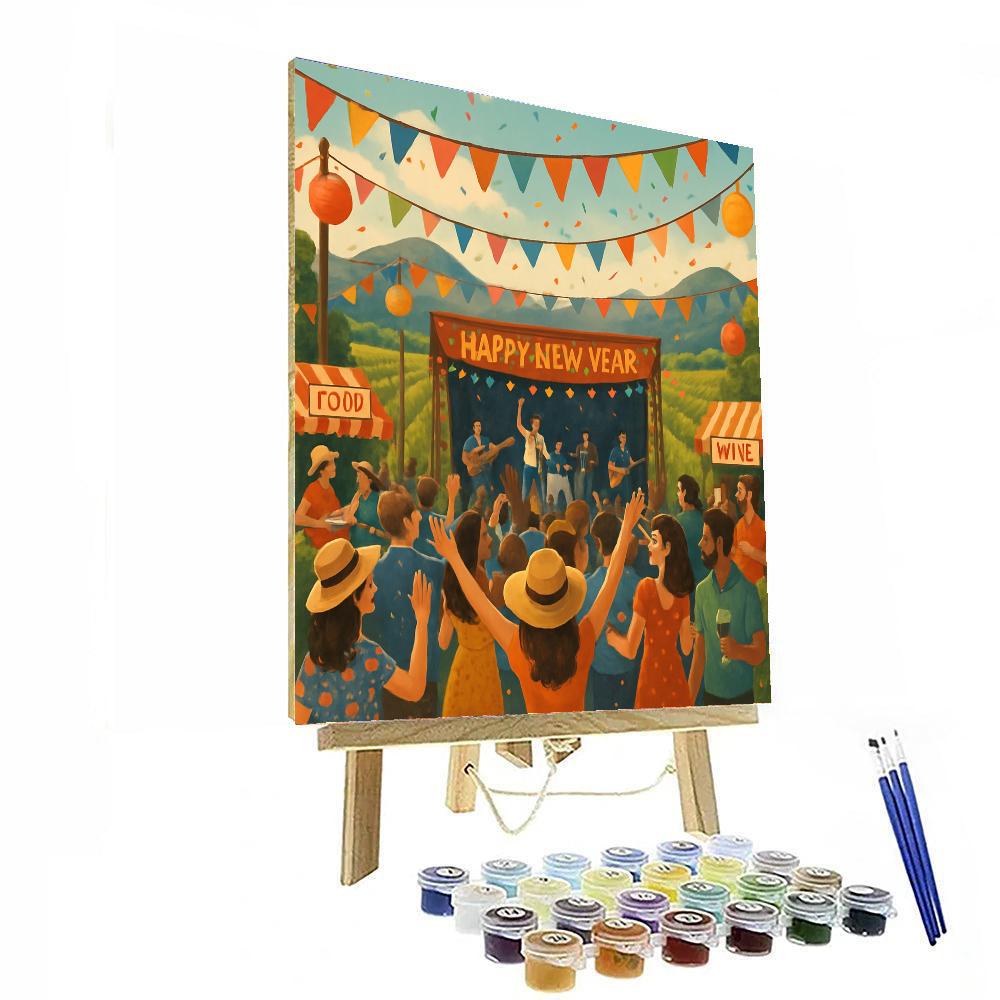 Rhythm And Vines Festival Paint By Number