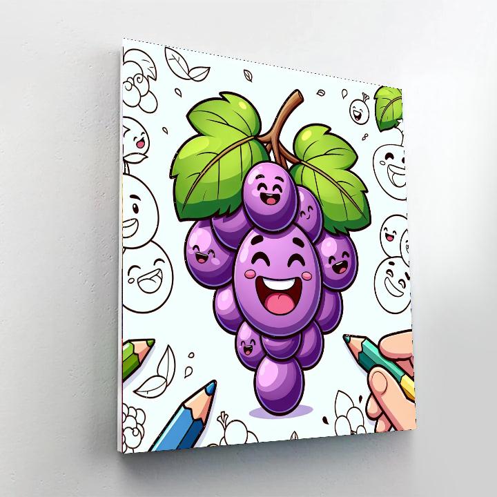Giggle Grapes Paint By Numbers