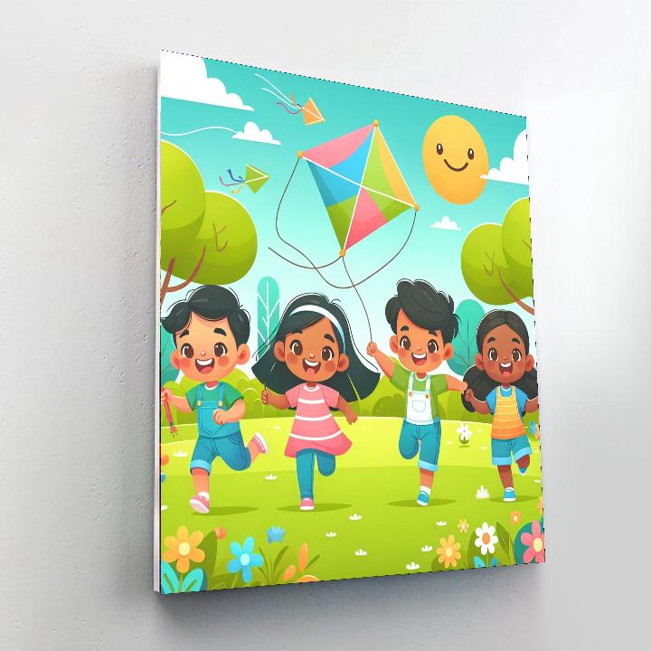 Playful Pals In The Park Paint By Number