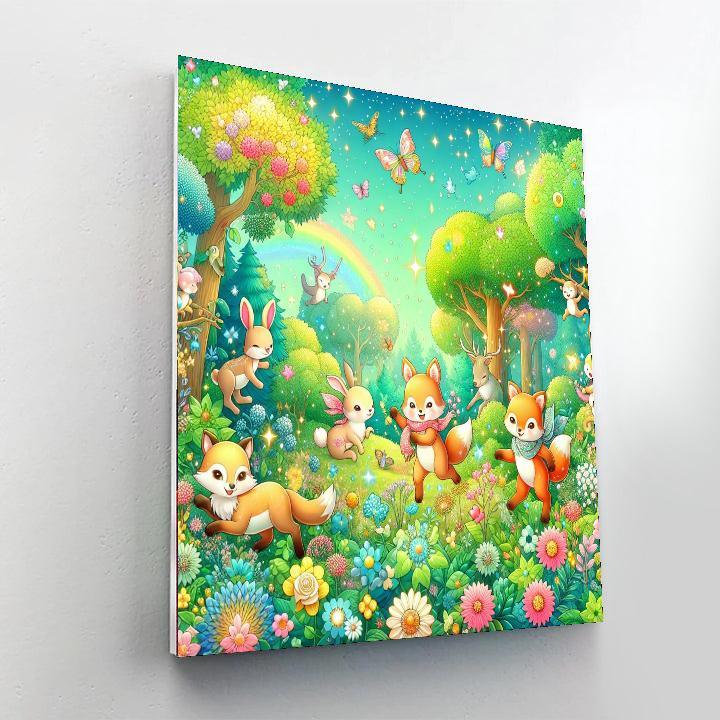 Colorful Woodland Adventure Paint By Color