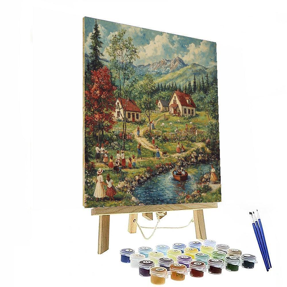 Grandma Moses Inspired The Joy Of Community  Paint By Numbers Kits