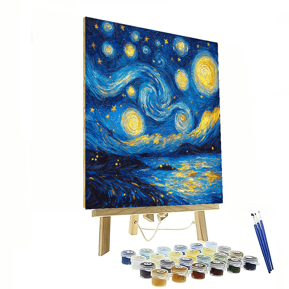 Vincent Van Gogh Inspired Starlit Skies  Paint By Number