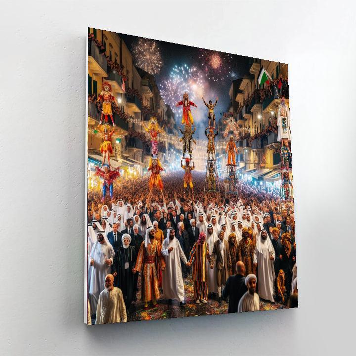 La Merce Festival Paint By Numbers Art