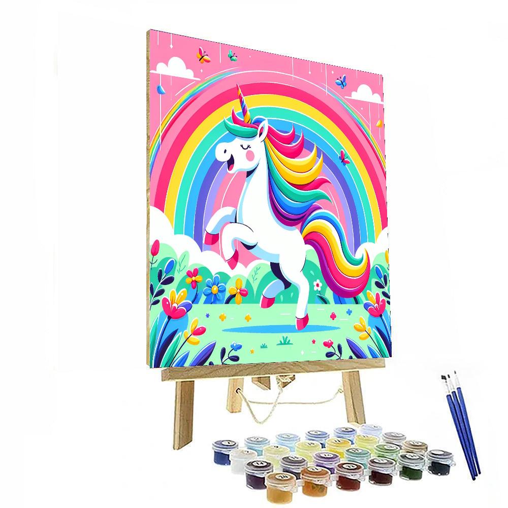 Enchanted Unicorn Land Paint By Numbers