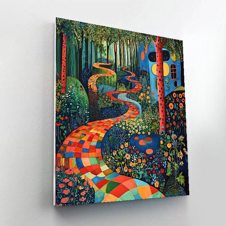 Friedensreich Hundertwasser Inspired Hundertwasser's Fantastical Garden  DIY Paint By Numbers