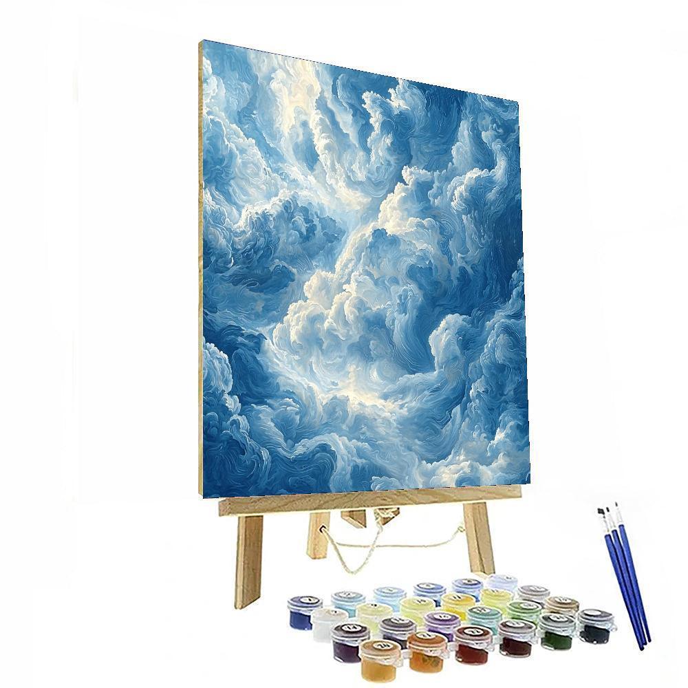 Leonardo Da Vinci Inspired Secrets Of The Sky  Numbered Painting Kits