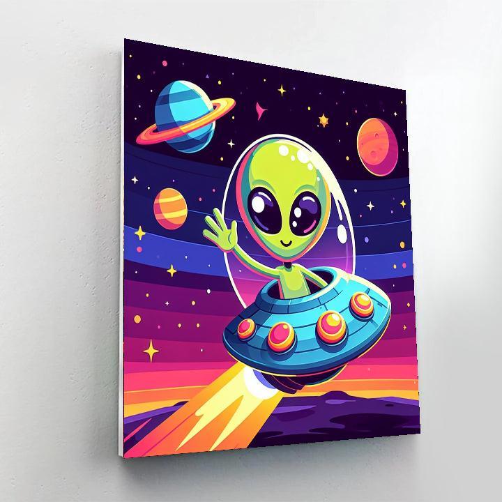 Space Invaders Voyage Paint By Numbers Kits