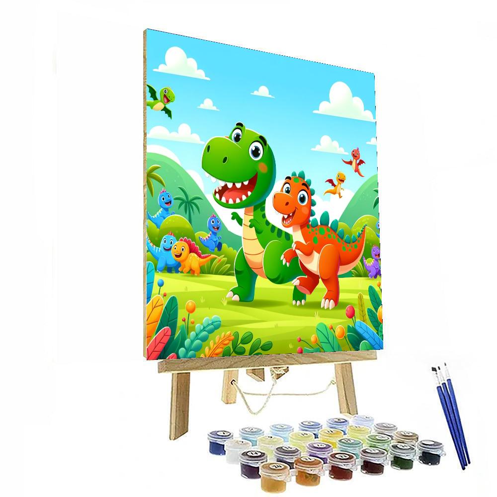 Dino World Explorers DIY Paint By Numbers