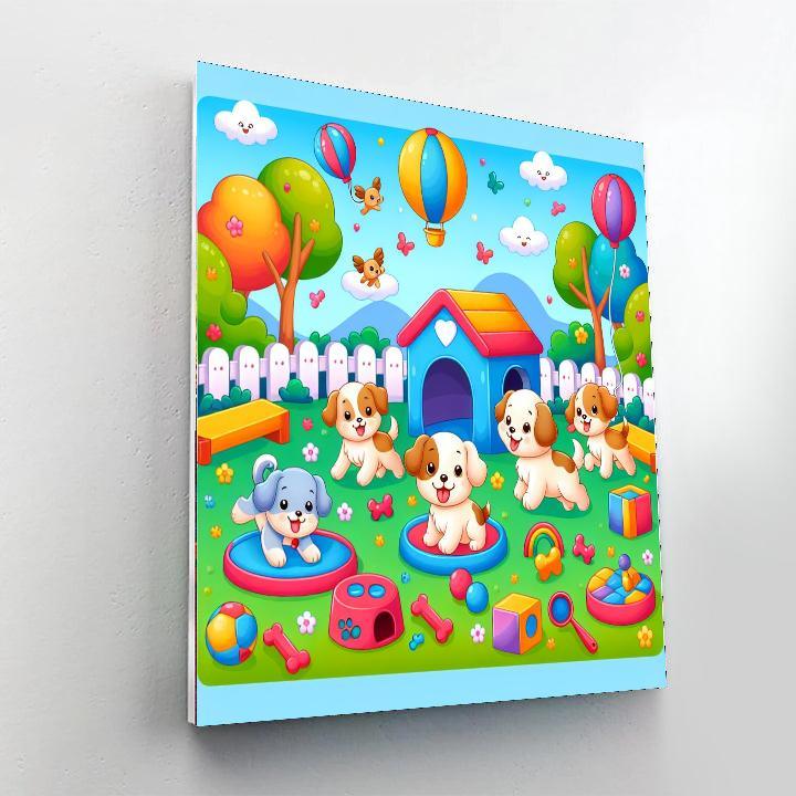 Puppy Palooza Numbered Painting Kits