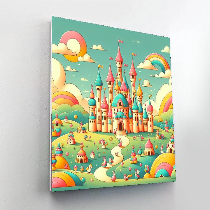 Dreamy Castle Retreat Paint By Numbers Art
