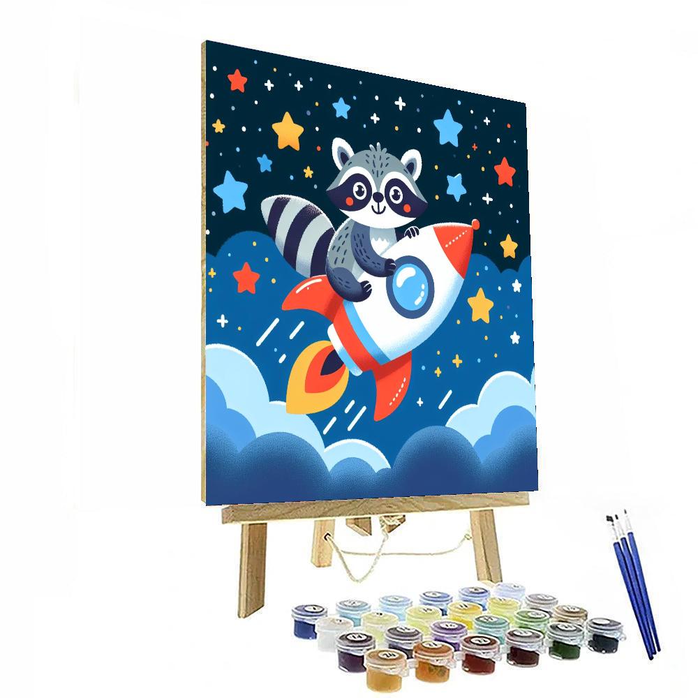 Rocket Raccoon Adventure Painting By Numbers Kit
