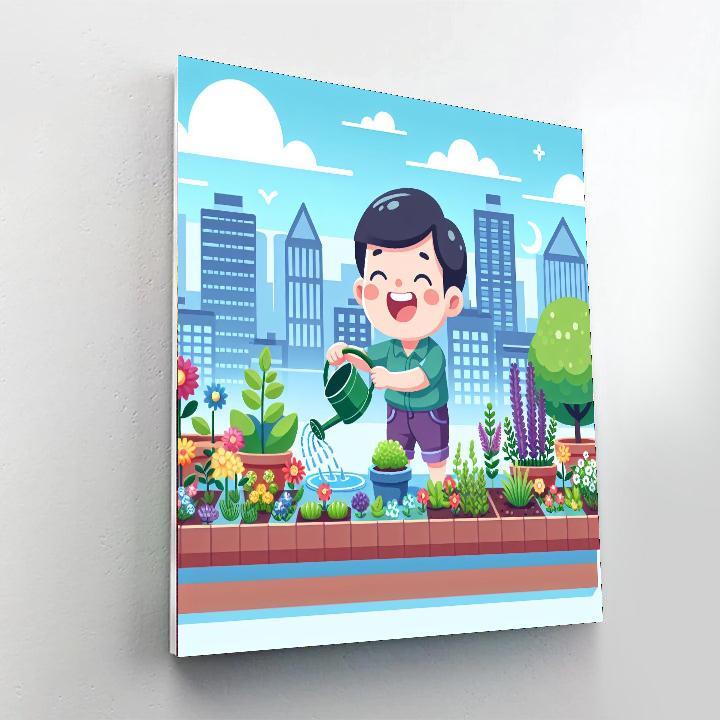 Rooftop Garden Getaway Paint By Numbers Kits