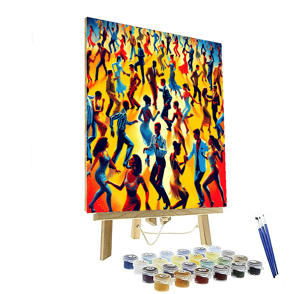 Lively Salsa Night Painting Number Kit