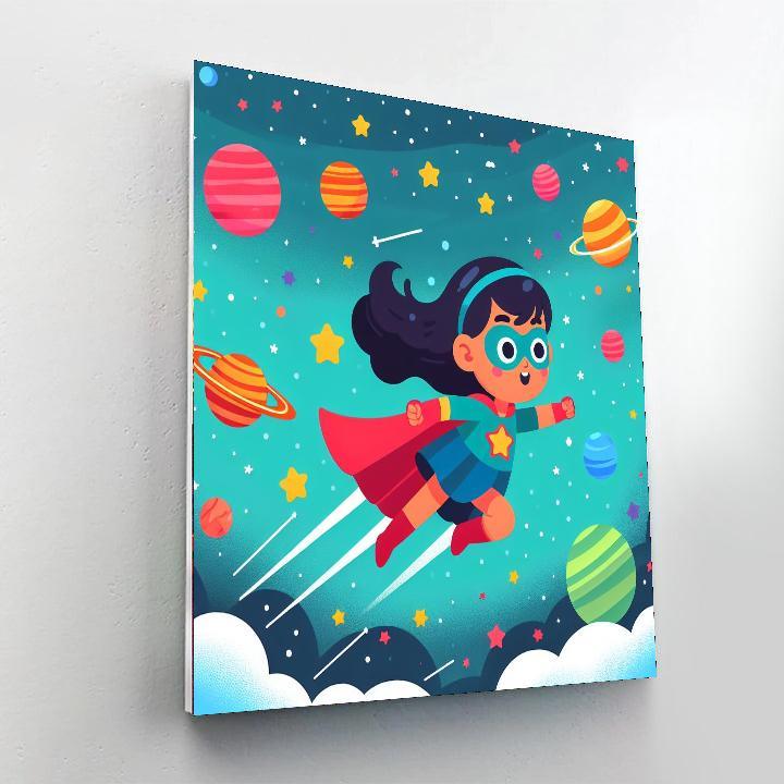 Superhero Galaxy Adventure Paint By Numbers Kits