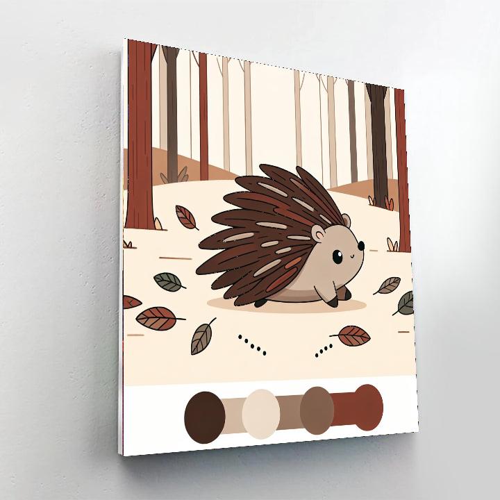 Prancing Porcupine Paint By Numbers Art