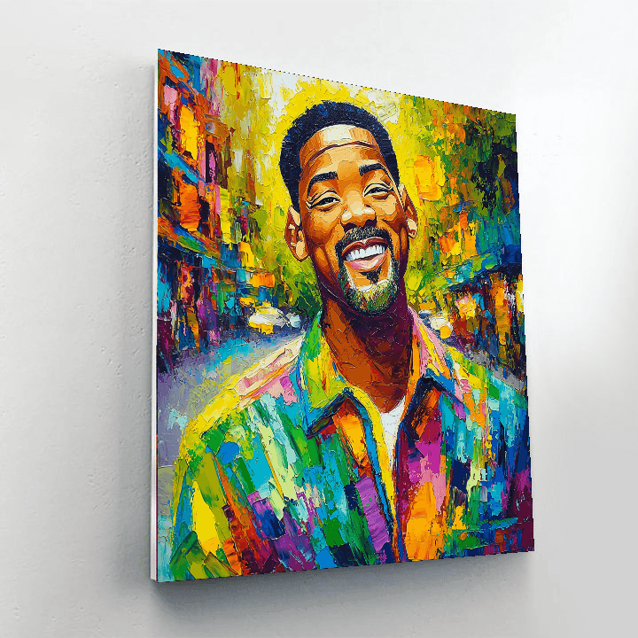 Will Smith: The Lively Charm Of A Fresh Prince Paint By Numbers