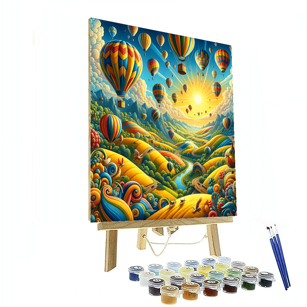Playful Balloon Adventure Paint By Numbers Kits