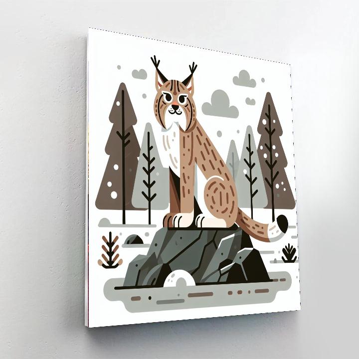 Luminous Lynx Paint By Numbers Art