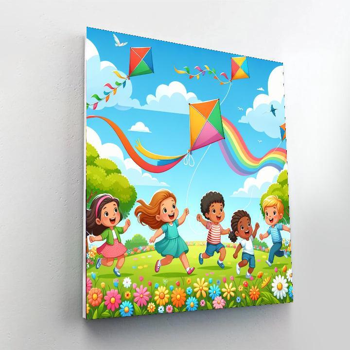Kite Flying Adventure Paint By Numbers