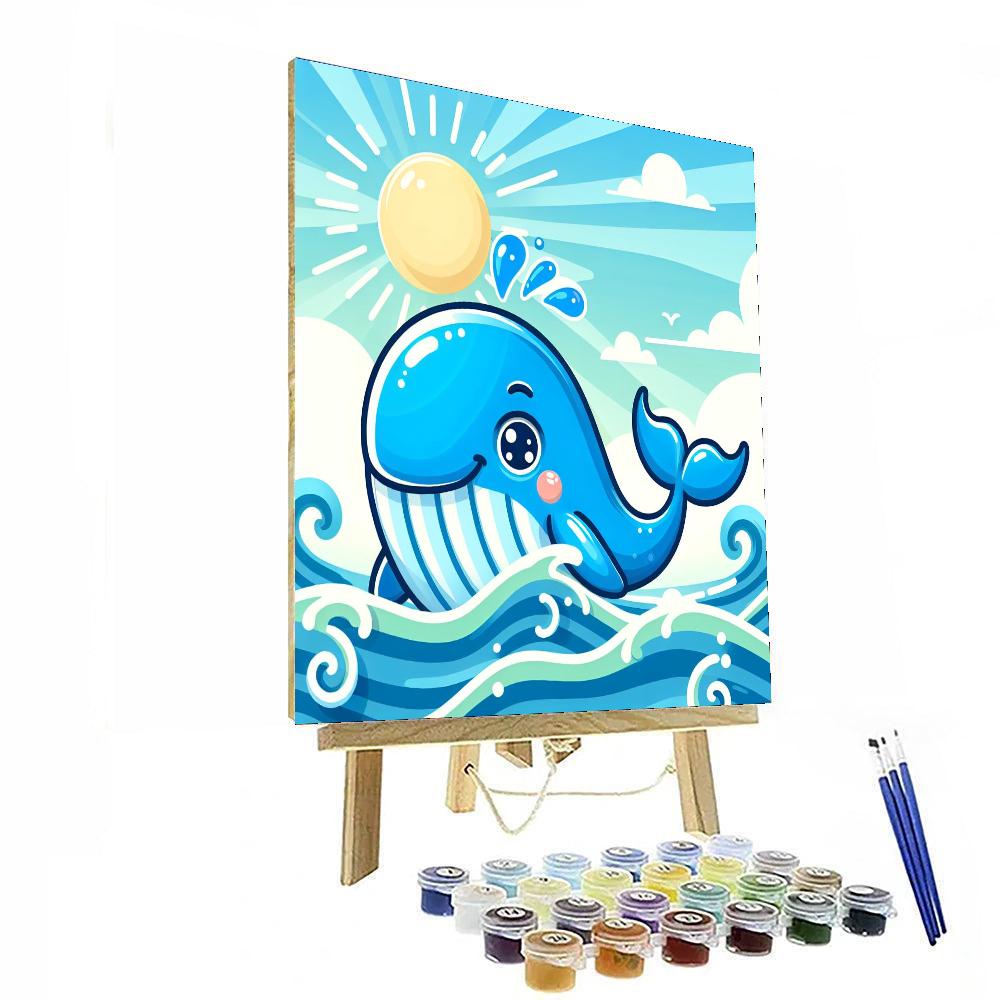 Sunshine Whale Paint By Numbers Art