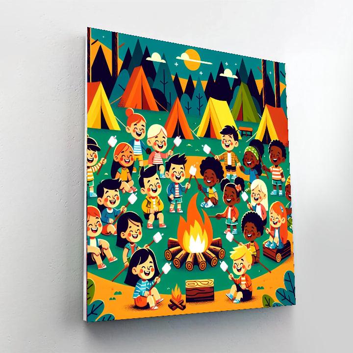 Joyful Camping Adventures Paint By Numbers