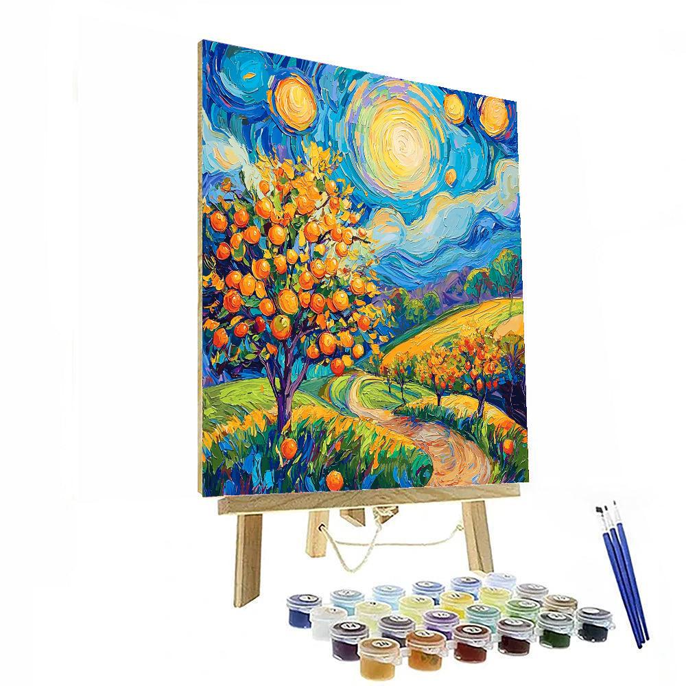 Vincent Van Gogh Inspired Radiant Orchards  Paint By Numbers Kits