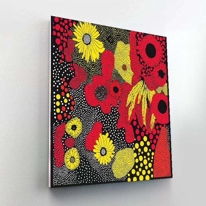 Yayoi Kusama Inspired Infinite Connections  Paint By Numbers