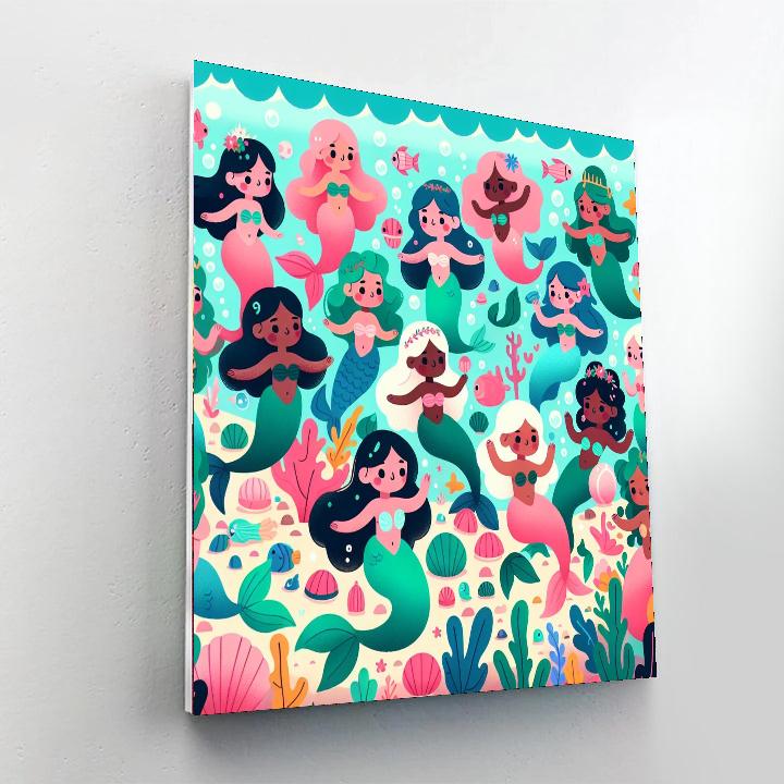 Underwater Mermaid Gala DIY Paint By Numbers