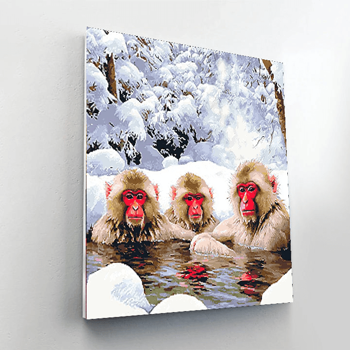 Jigokudani Monkey Park - Japan Paint By Numbers Art