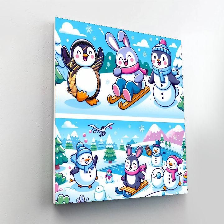 Magical Winter Adventures Number Painting