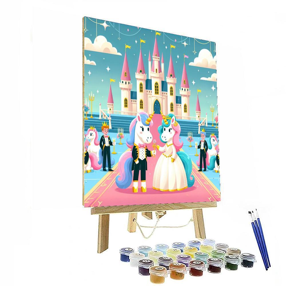 Royal Unicorn Gala Numbered Painting Kits