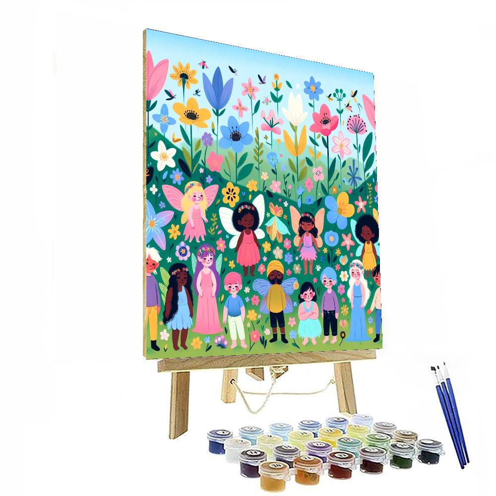 Enchanted Flower Fairyland Painting By Numbers Kit