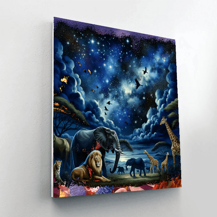 Starlit Safari Paint By Number