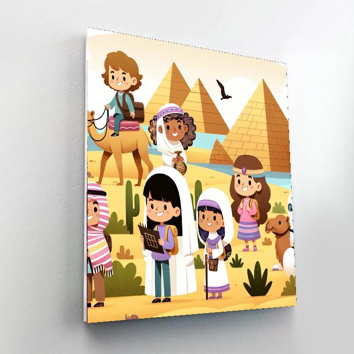 Mystic Desert Adventure Number Painting