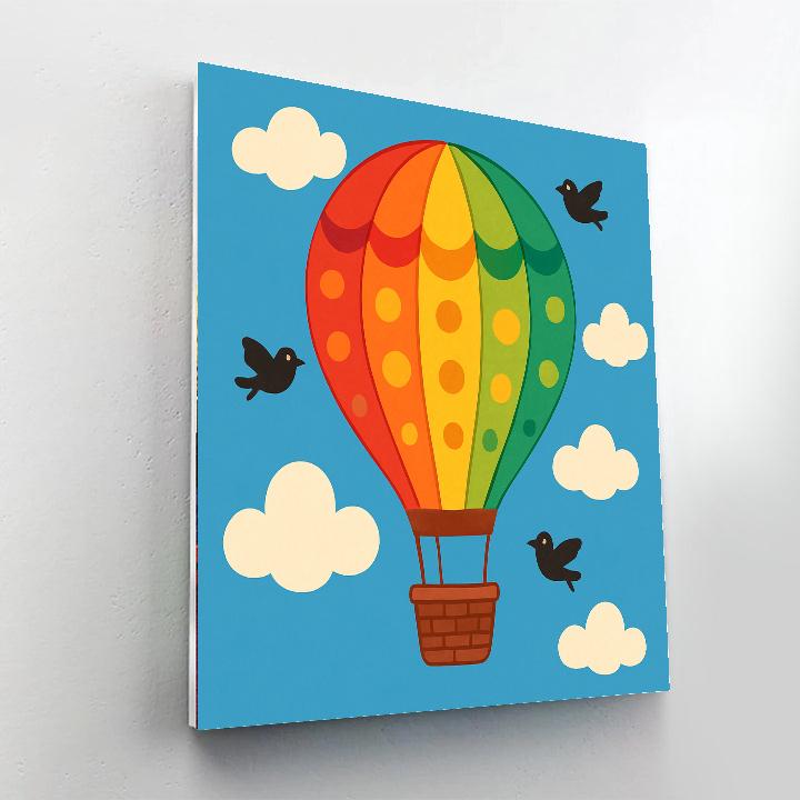 Sunny Balloon Adventure Painting By Numbers Kit