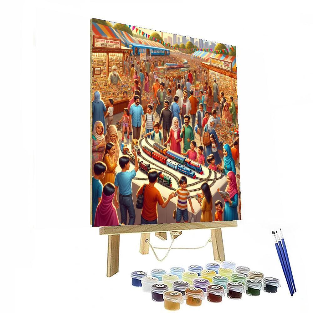 Kansai Electric Railway Festival - Japan Painting By Numbers Kit