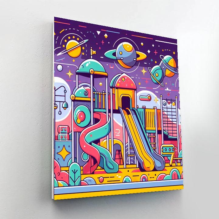 Outer Space Playground Numbered Painting Kits