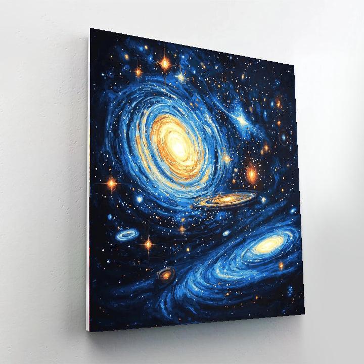 Caravaggio Inspired Cosmic Echos  Painting By Numbers Kit