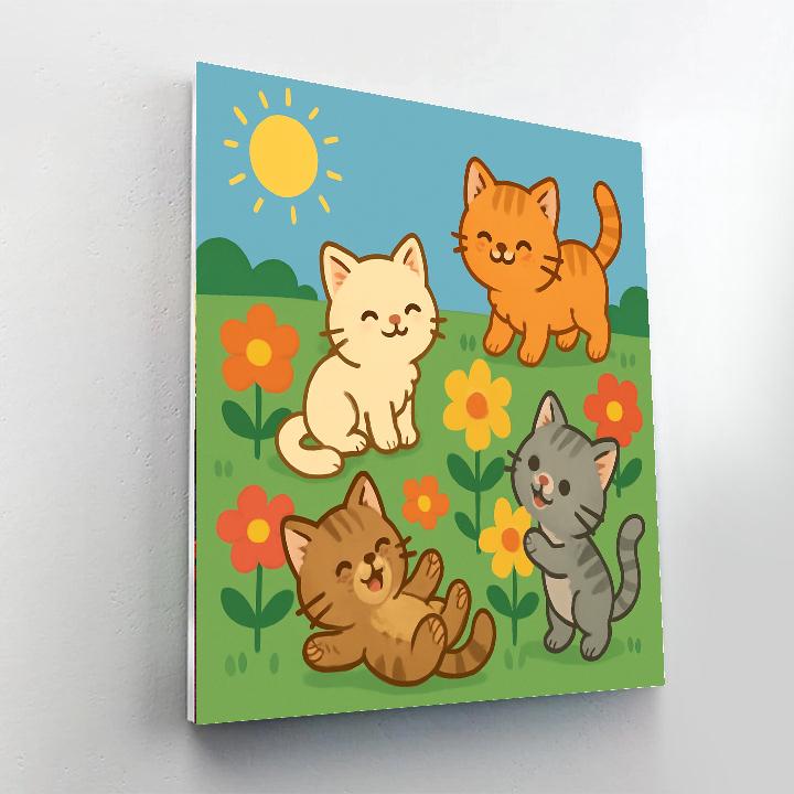 Lovely Kittens Painting By Numbers Kit