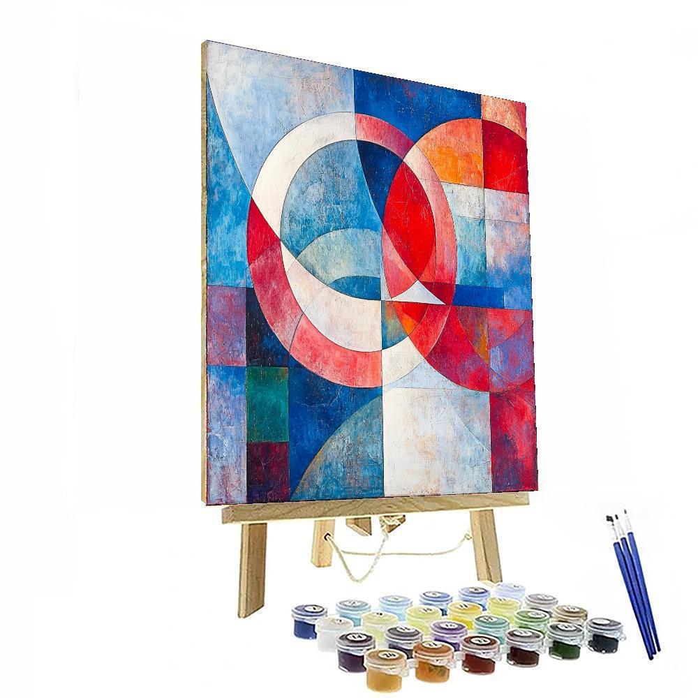 Kazimir Malevich Inspired Geometric Visions  Numbered Painting Kits