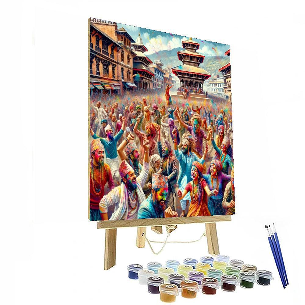 Holi Festival - Kathmandu, Nepal Paint By Color
