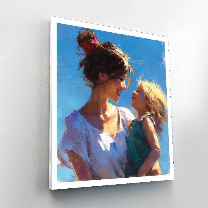 Warmth Of A Mother's Smile Paint By Numbers Art